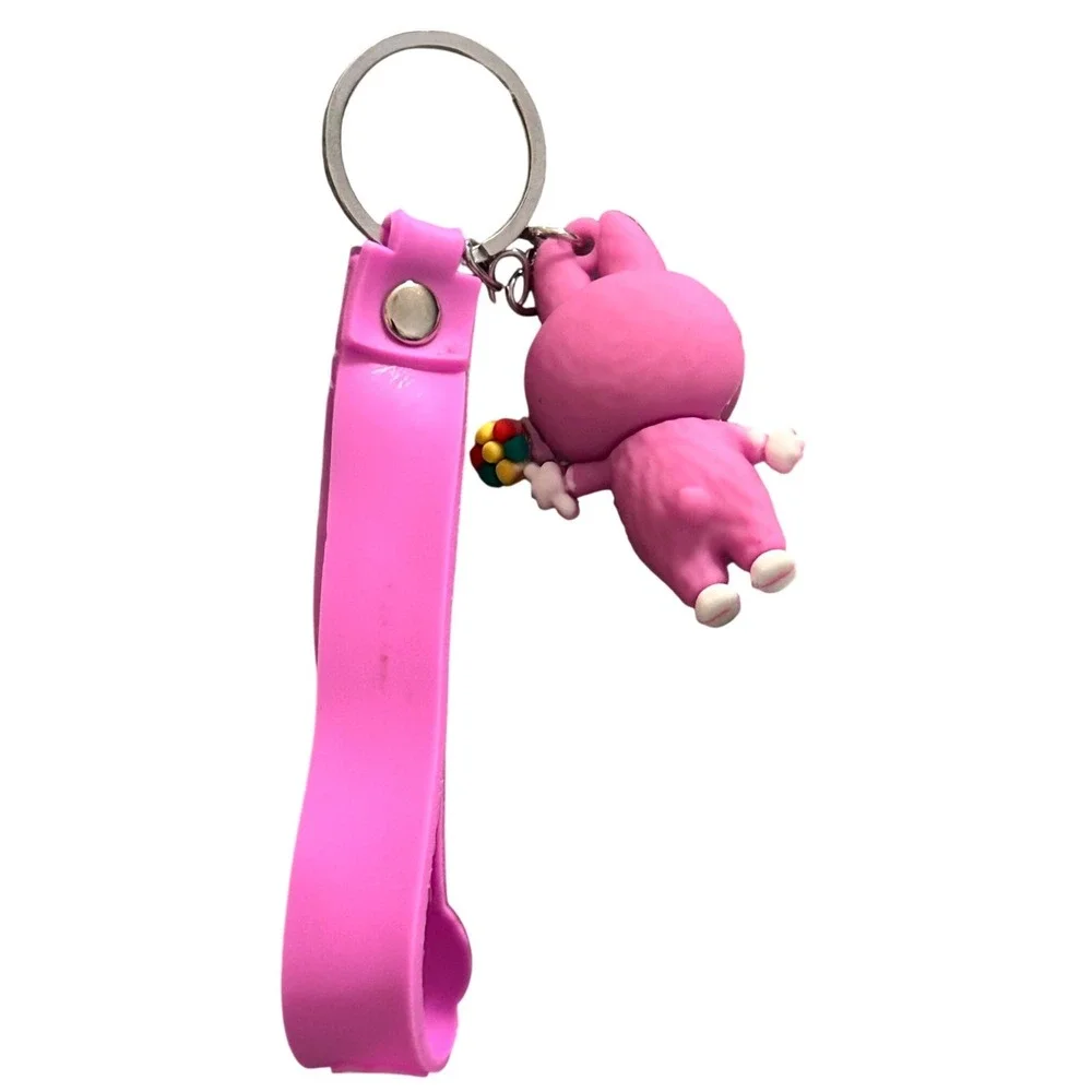 Cute‎ Cartoon Character Pink Bunny Keychain Pendant Toy Kids Gift
